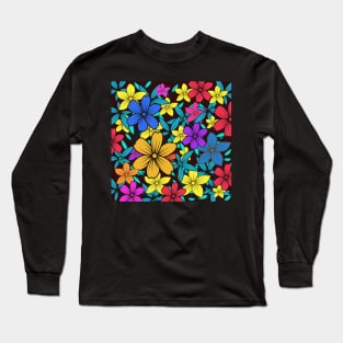 vintage flower pattern Long Sleeve T-Shirt